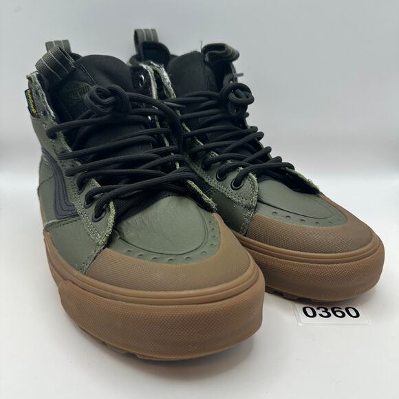 VANS Men\'s 7.5 MTE Sk8 Hi Military Green/Gum Outsole Primaloft main image 5